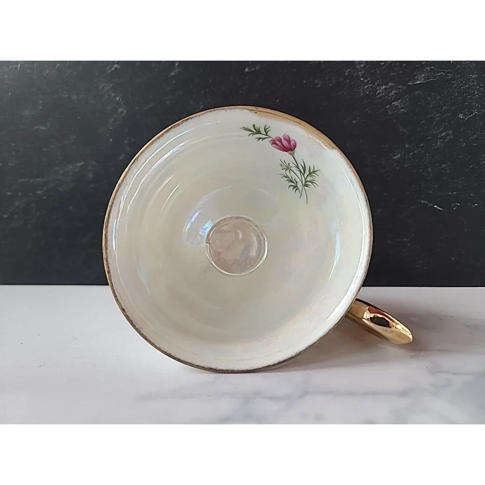 Vintage October Cosmos Tea Cup